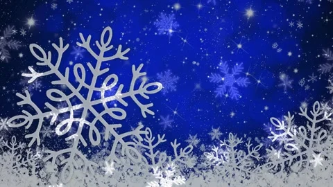 Intricate White Snowflake on Blue Starry Background Stock Footage 335830694