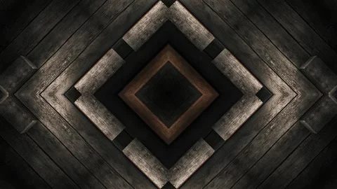 Intricate Wood Diamond Pattern Stock Footage 265998990