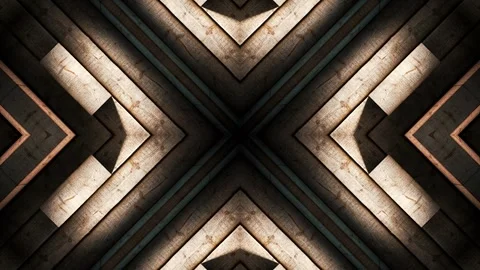 Intricate Wooden X Pattern Stock Footage 266014878