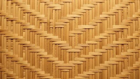 Intricate woven bamboo pattern Stock Illustration