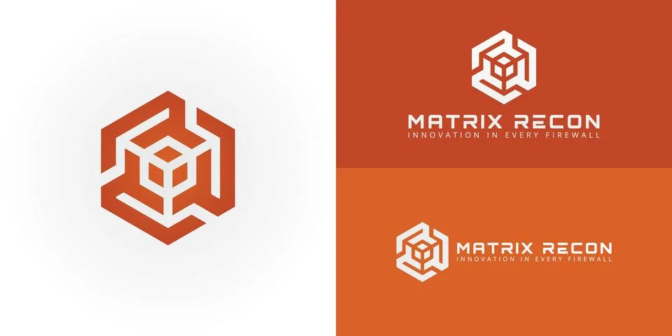 The intricately designed logo uniquely represents the initials MR 스톡 일러스트