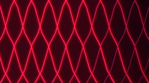 Intriguing zigzag pattern thin red lines in repetitive design Stock Footage 267065248