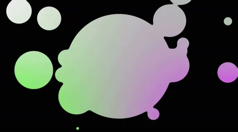 Intro animation bubble coming out of a circle 4K Stock Footage 48381027