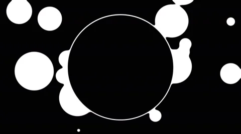 Intro animation bubble coming out of a circle 4K Stock Footage 48381124