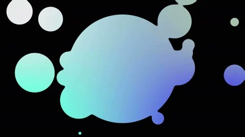 Intro animation bubble coming out of a circle 4K Stock Footage 48381739