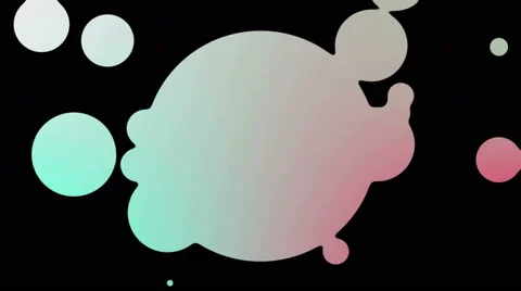 Intro animation bubble coming out of a circle 4K Stock Footage 48381819