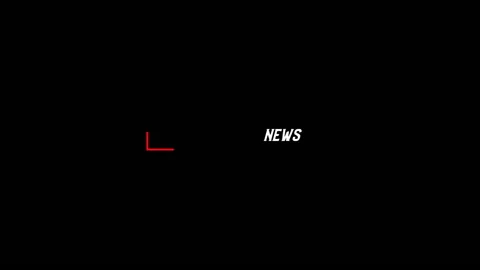 Intro on black background. Pop-up text screen saver with text Breaking News. Video stock 158554349