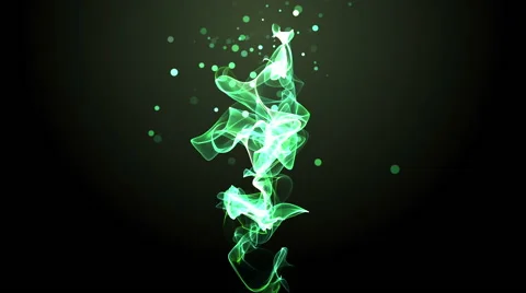 Intro with dancing particle object Stock Footage 64710622