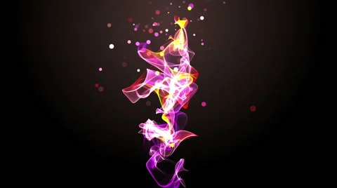 Intro with dancing particle object Stock Footage 64710685