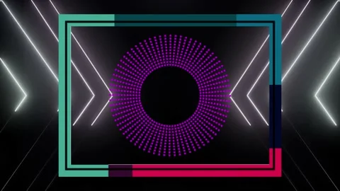 An intro with disco lights Video stock 236107177