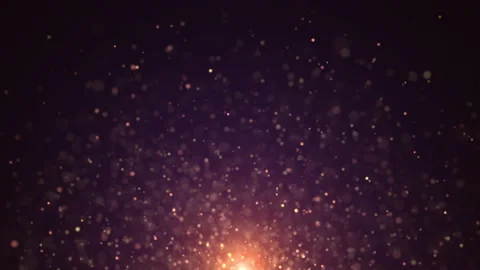 Intro floating particles logo background video Stock Footage 202556929