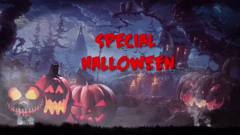 Intro Halloween 4K Stock Footage 208680811