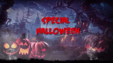 Intro Halloween Full HD Stock Footage