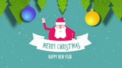 Intro Invitation animation for Christmas and New Year Stock After Effects