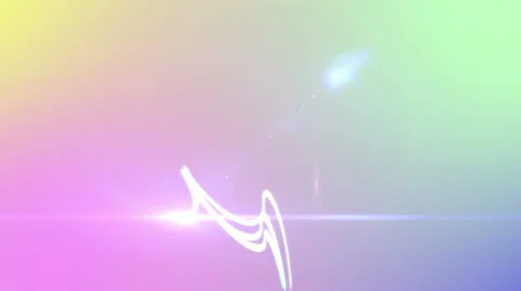 Intro with light streaks on a rainbow background Stock Footage