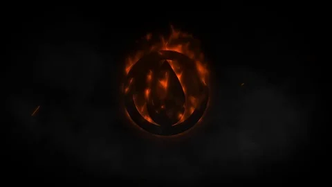 Intro Logo - Realistic Fire Cinematic Logo Reveals Animation Stock After Effects