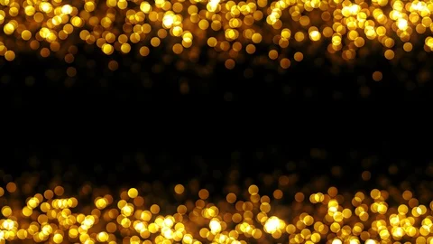 Intro page template with golden particles Video stock 88698080