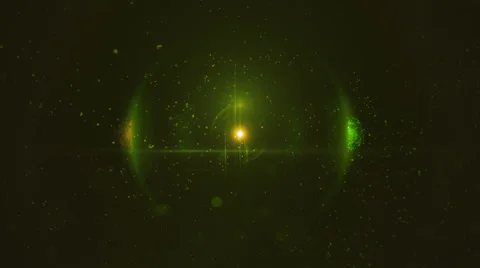 Intro of a particles sphere with optical flares Stock Footage 64709896