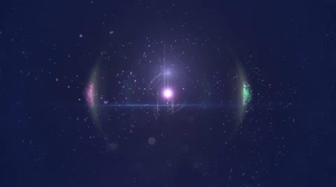 Intro of a particles sphere with optical flares Stock Footage 64710169