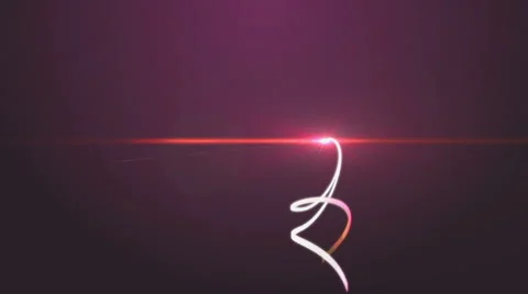 Intro with pink light streaks on a dark background Stock Footage 64716360