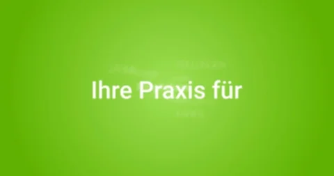 Intro with the services of a dentist. Green Background. German Vídeo Stock 99765066