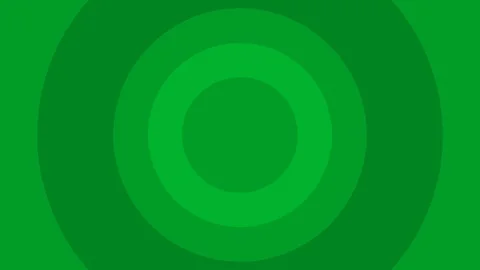 Intro in a simple flat design - green animated circles - button to turn on Stock Footage 91552846