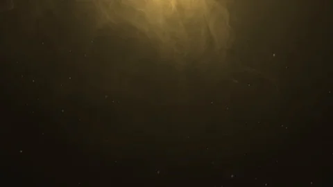 Intro smoke particle light yellow Stock Footage 112863452