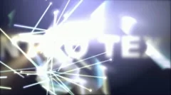 Intro text fall n partcles n lights Stock After Effects