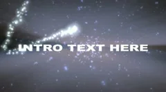 Intro text with flashing lights Stock After Effects