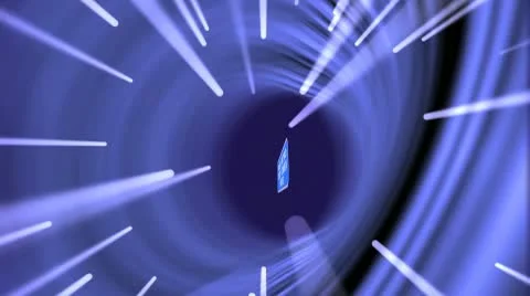 Intro text light tunnel Stock After Effects