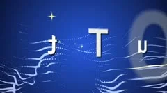 Intro text with particles 02 Stock After Effects