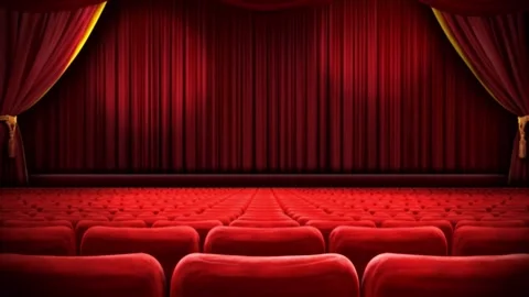 On Intro Video Theater Stock Footage 259363790