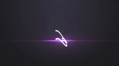 Intro with violet light streaks on a dark background Stock Footage 64716503