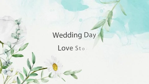 Intro Wedding Day With Graphic Animation Elegant 66 Vidéo 300877266
