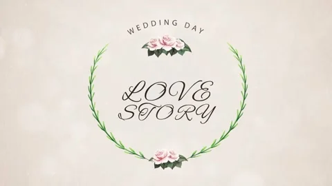 Intro Wedding Day With Graphic Animation Elegant 71 库存影片 300877448