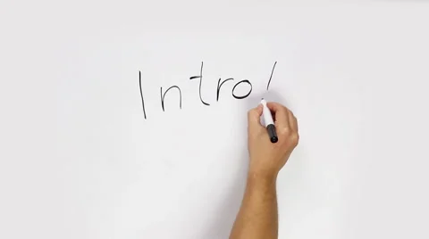 Intro on white background Stock Footage 63838967