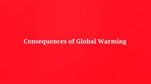 Intro. World ecologic crisis. Pop-up text screen saver with text Consequences Of Stock Footage 158914821