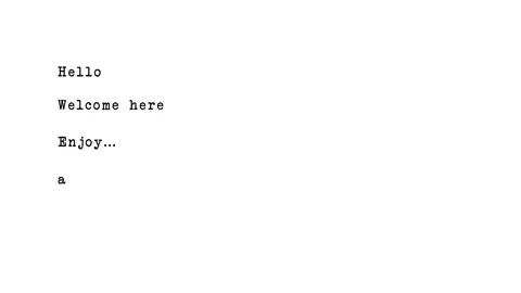 Introducing animation Text hello ect white background Stock Footage 311055335