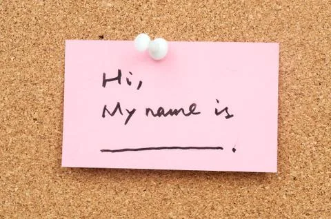 Introducing myself Stock Photos