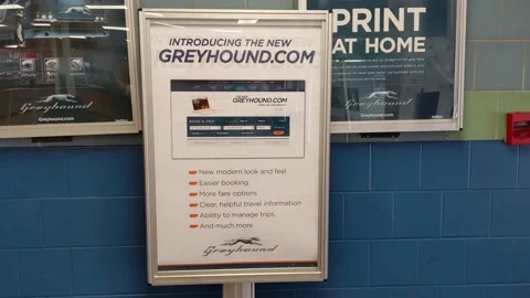 Introducing the New Greyhound Signage Stock Footage 177453245