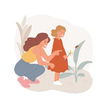 Introducing objects outdoors isolated cartoon vector illustrations. Ilustración de archivo