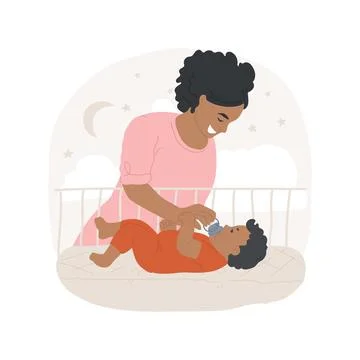 Introducing pacifier isolated cartoon vector illustration. Stock Illustration
