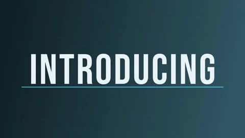INTRODUCING reveal text animation Vídeo Stock 348268686