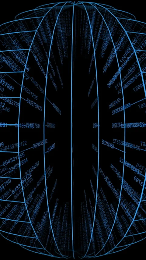 Introducing a stunning Dynamic 3D Grid Visualization that beautifully Stock Footage 287889966