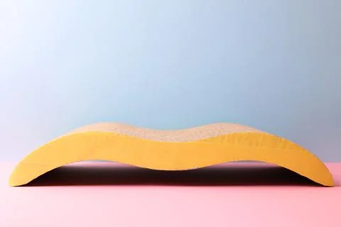 Introducing a Stylish Cat Scratch Post and Mat designed for maximum Playful Stock Photos