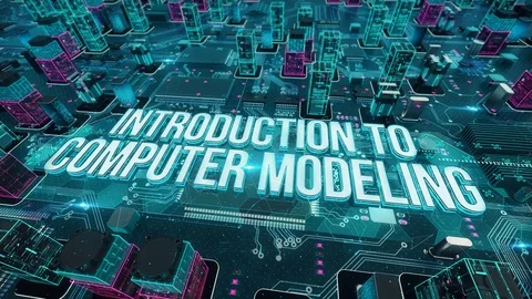 Introduction to Computer Modeling digital technology hi-tech concept Stock Footage 109459702