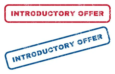 Introductory Offer Rubber Stamps 스톡 일러스트