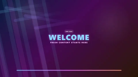 Introductory Welcome Animation Fresh Digital Content Glowing Abstract Lines Stockbeeldmateriaal 332695147