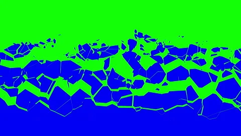 Intros with destruction on chroma key Stock Footage 196992234