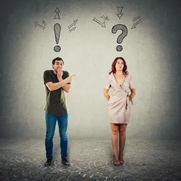 Introvert and extrovert behaviour Stock Photos